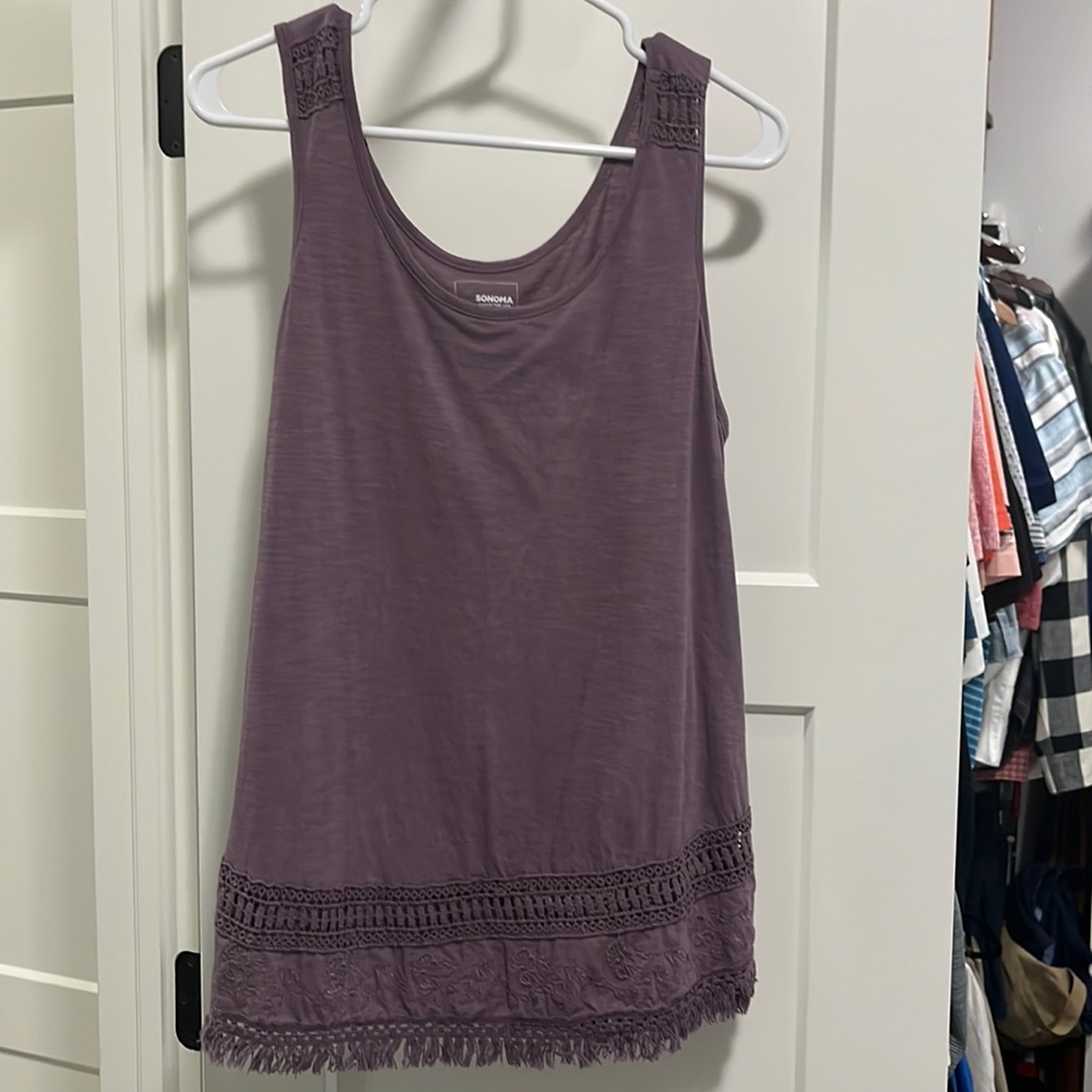 Womens, Sonoma, large sleeveless top.